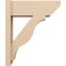 Ekena Millwork 8-in W x 22-in D x 26-in H Funston Slat Rough Cedar Woodgrain TimberThane Outlooker, Primed Tan OUTUR080X22X26FST24RCPR - alternate 4